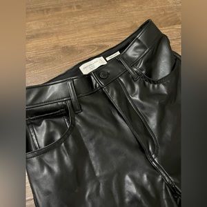 Abercrombie The Skinny High Rise Vegan Leather Pants